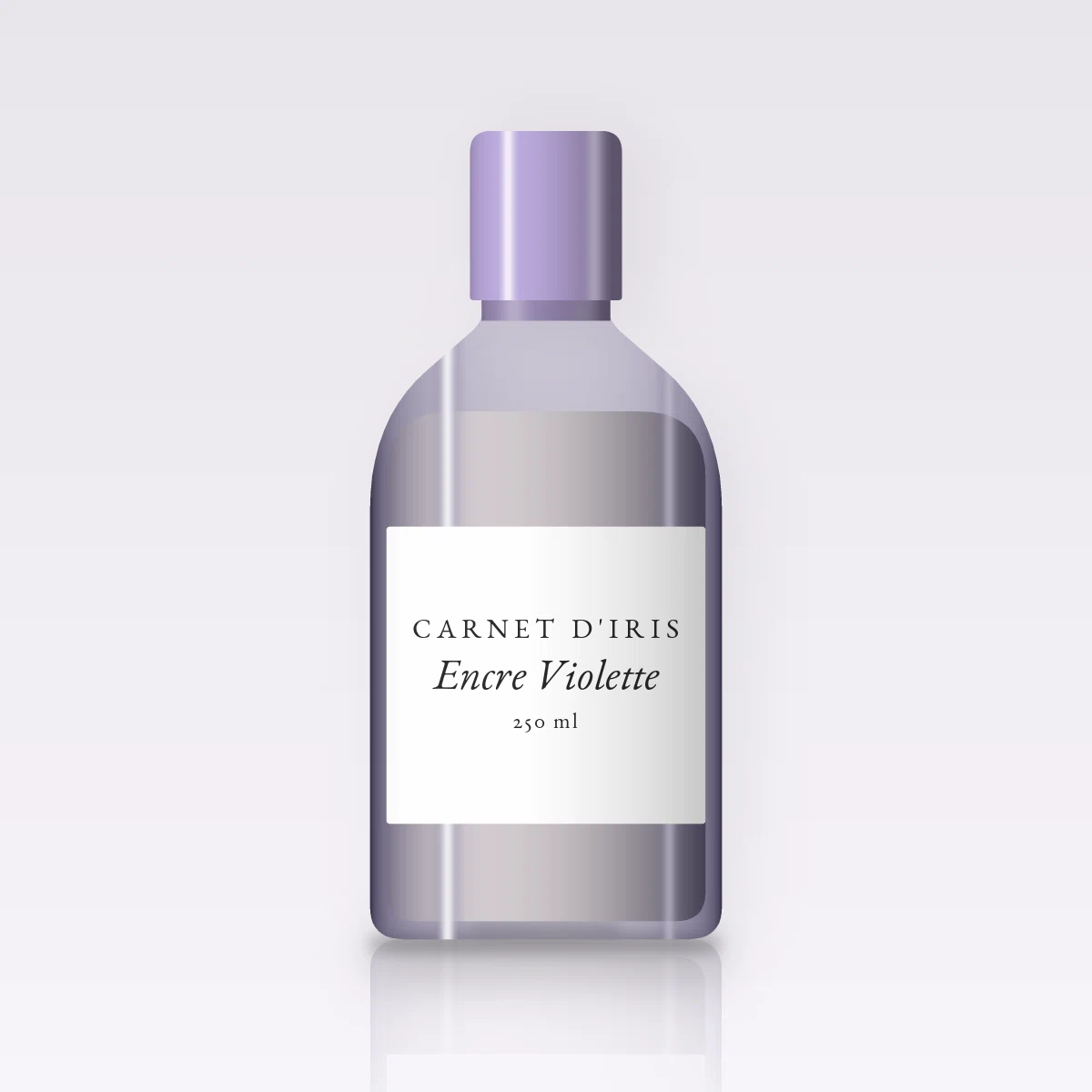 Lait corps Encre Violette hydratant – Carnet d'Iris, flacon 250 ml
