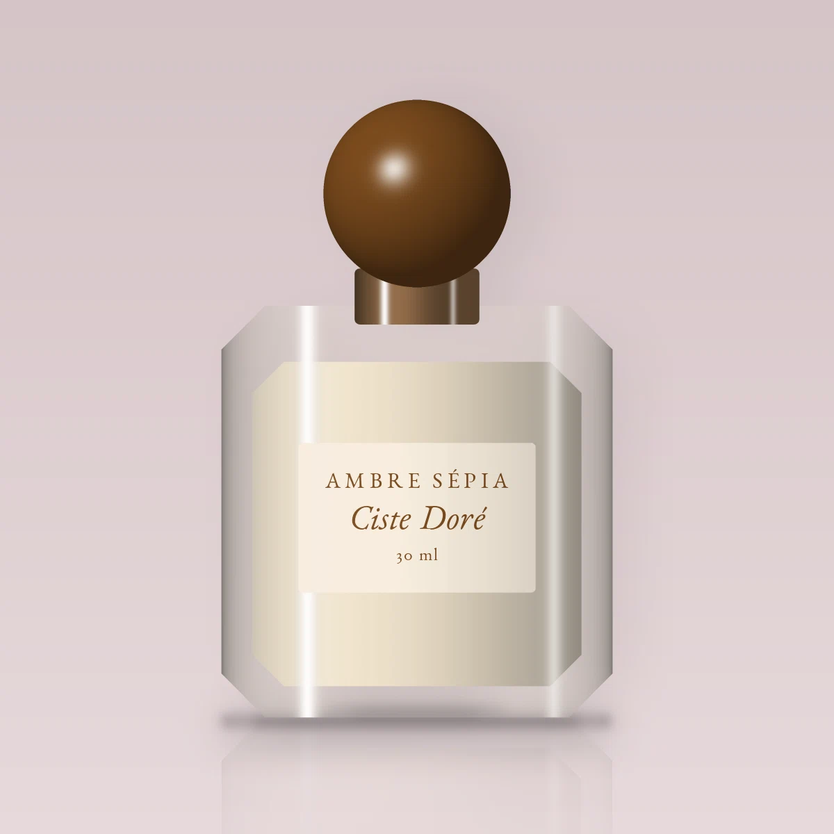 Parfum Ciste Doré à la framboise – Ambre Sépia, flacon 30 ml