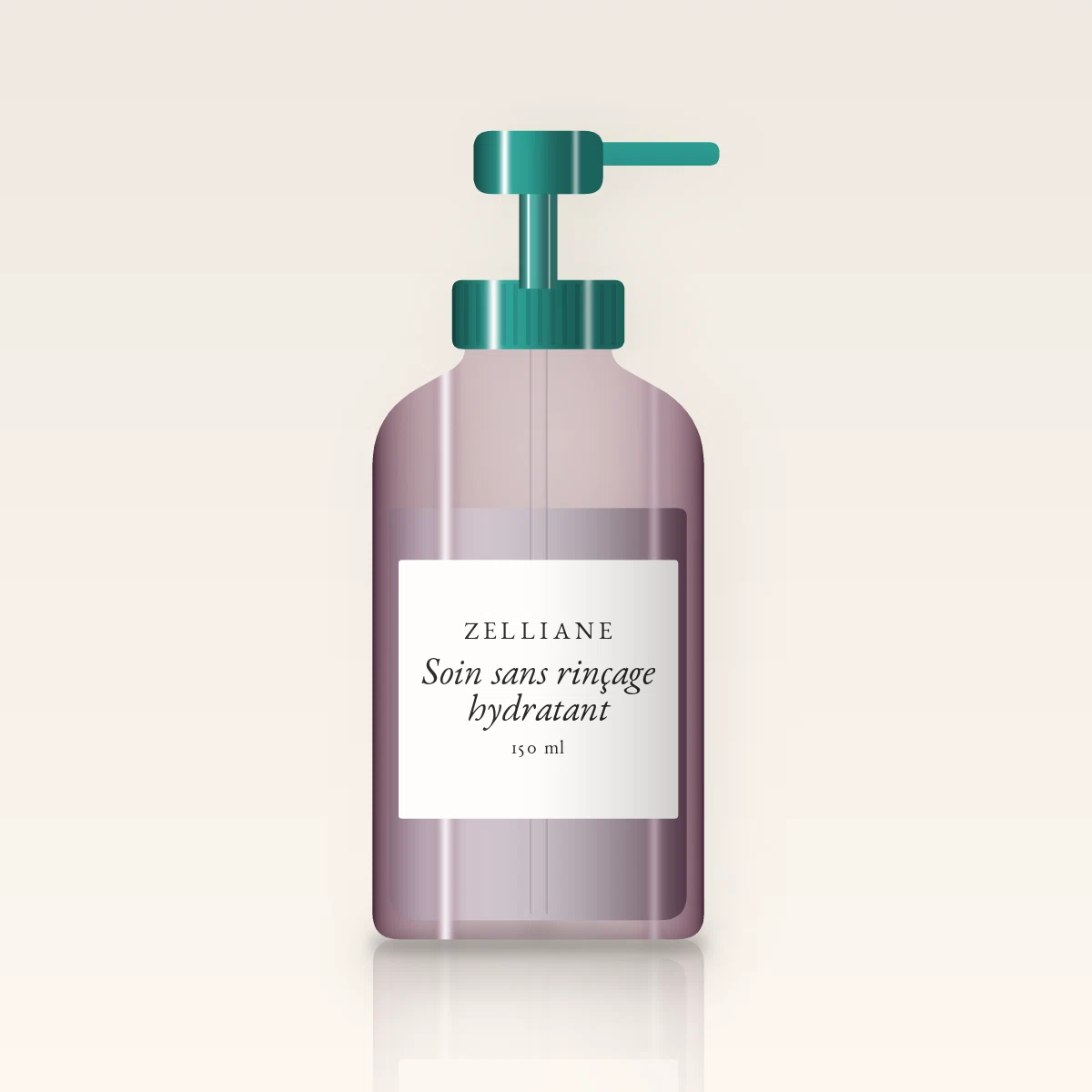 Soin sans rinçage hydratant à l'huile de moringa – Zelliane, flacon-pompe 150 ml
