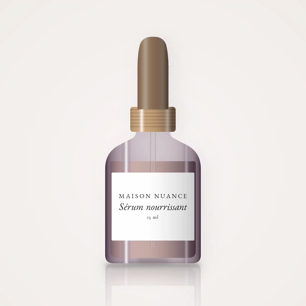 Sérum nourrissant à l'acide lactique – Maison Nuance, flacon compte-gouttes 15 ml