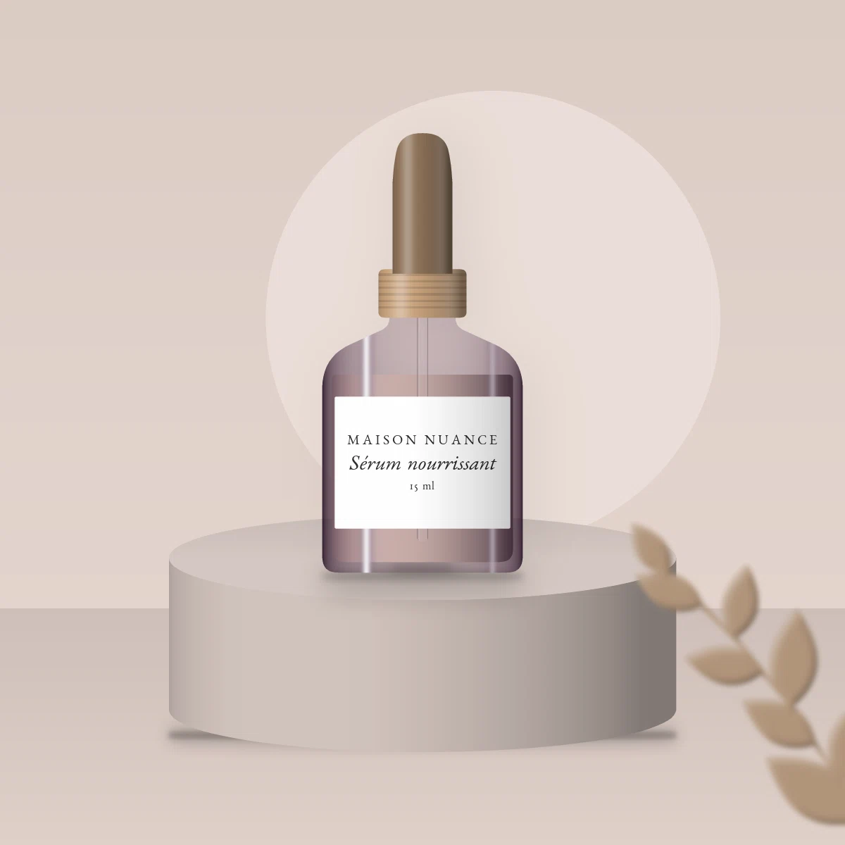 Sérum nourrissant à l'acide lactique – Maison Nuance, photo d'ambiance