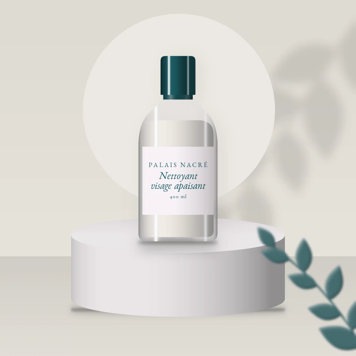 Nettoyant visage apaisant à l'eau de rose – Palais Nacré, photo d'ambiance