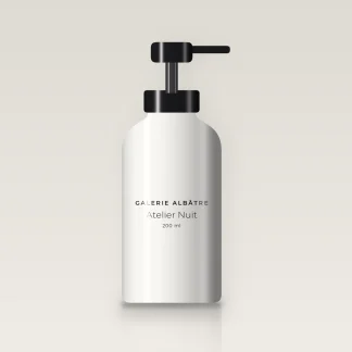 Atelier Nuit nettoyant visage nourrissant – Galerie Albâtre, flacon-pompe 200 ml