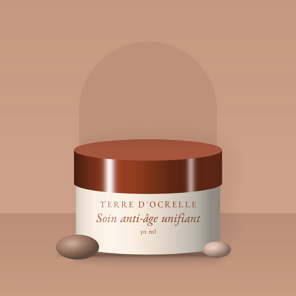 Soin anti-âge unifiant à l'extrait d'edelweiss – Terre d'Ocrelle, photo d'ambiance