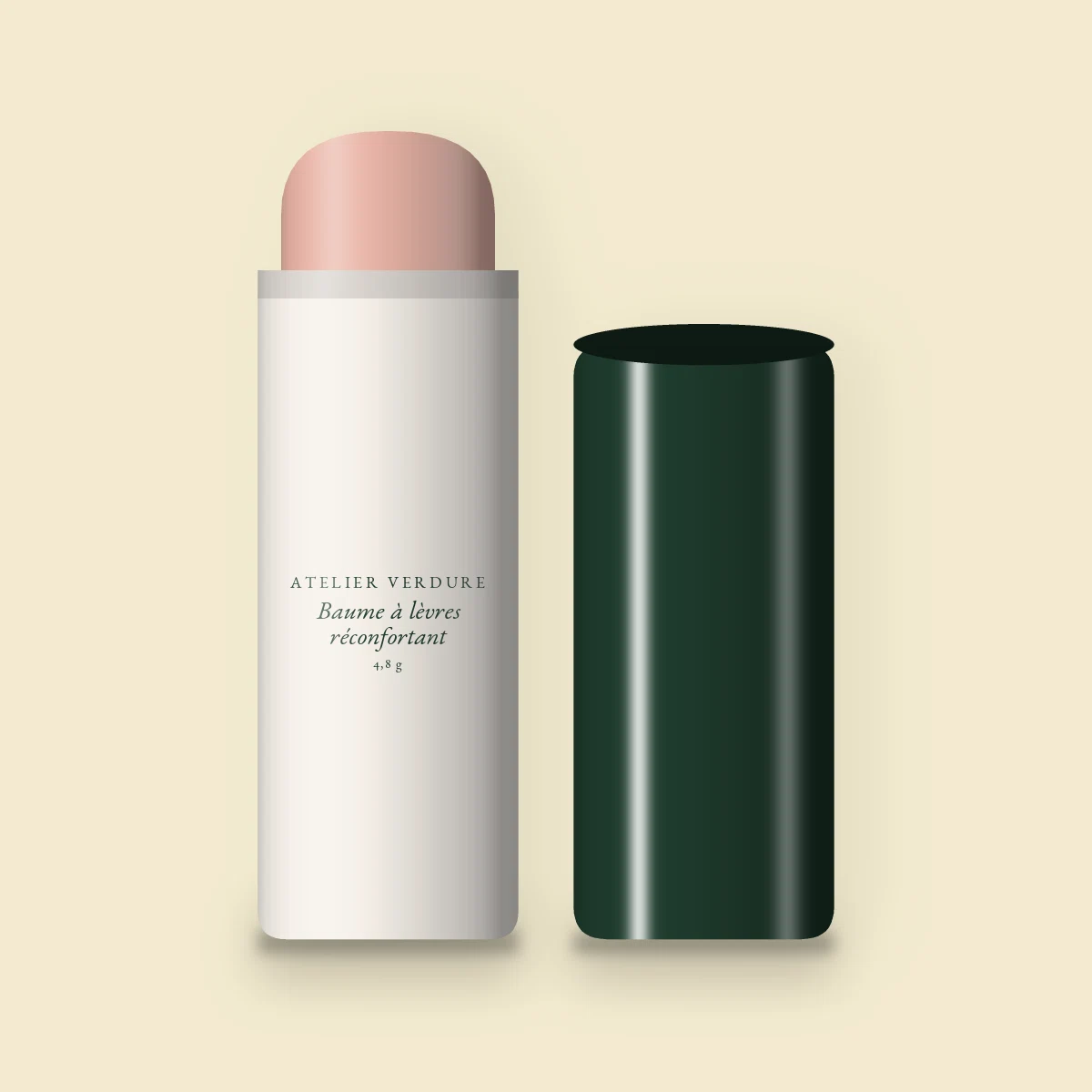 Baume à lèvres réconfortant à l'huile de macadamia – Atelier Verdure, stick 4,8 g