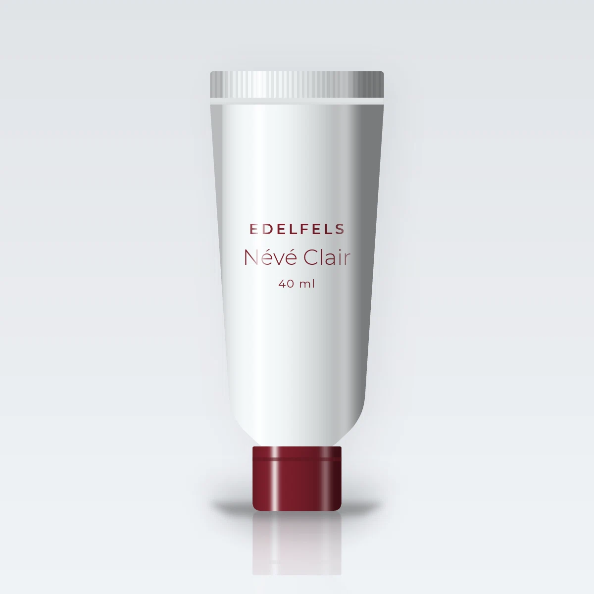 Névé Clair crème solaire visage unifiante SPF 50 – Edelfels, tube 40 ml