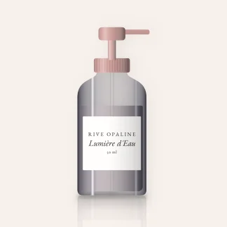 Soin anti-âge tenseur Lumière d'Eau – Rive Opaline, flacon-pompe 50 ml