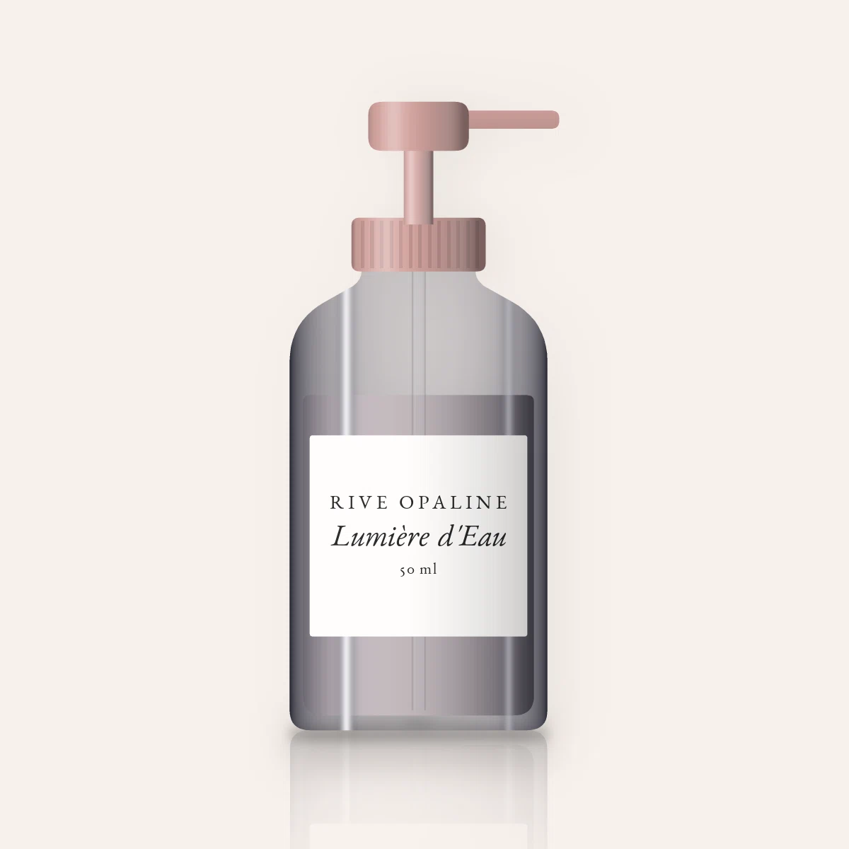 Soin anti-âge tenseur Lumière d'Eau – Rive Opaline, flacon-pompe 50 ml