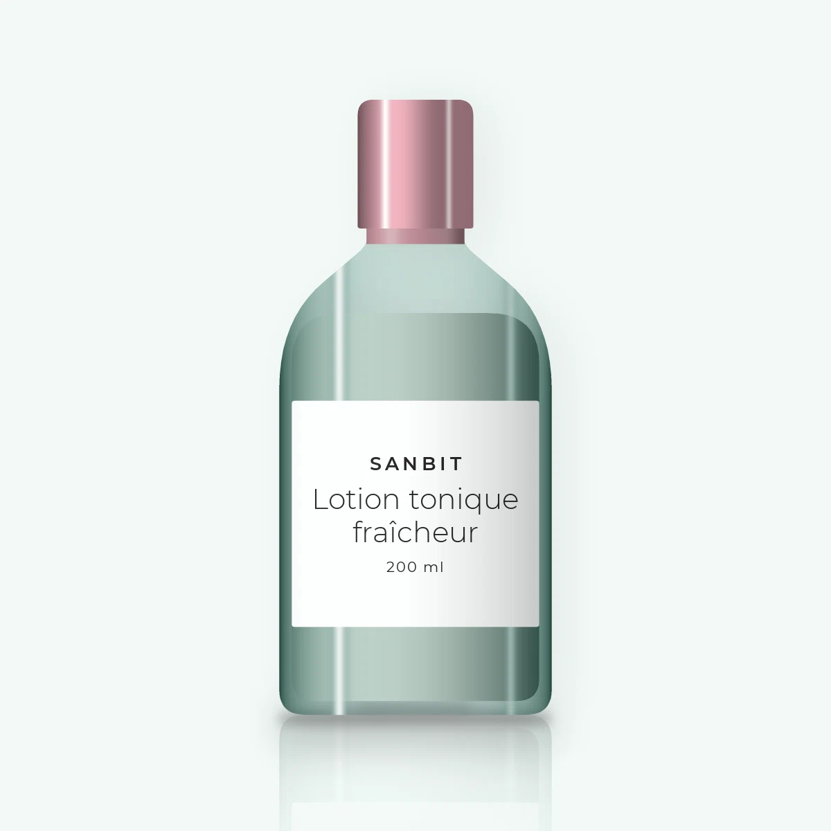 Lotion tonique fraîcheur à l'acide lactique – Sanbit, flacon 200 ml