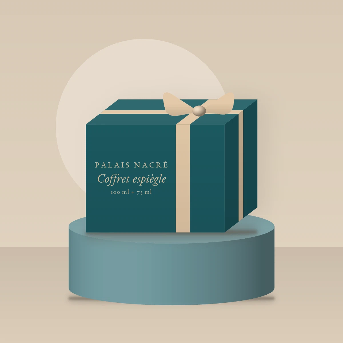 Coffret parfum espiègle à la mandarine – Palais Nacré, photo d'ambiance