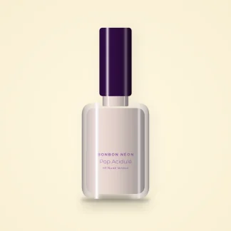 Vernis à ongles Pop Acidulé séchage rapide – Bonbon Néon, flacon 5 ml, teinte 03 Nude laiteux
