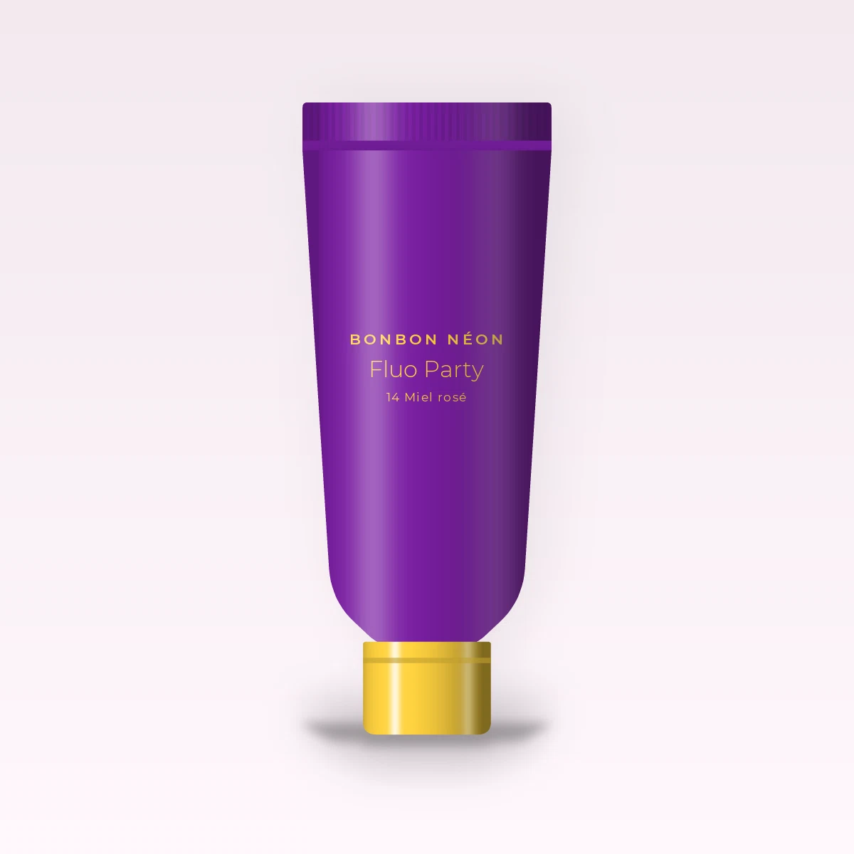 Fond de teint ultra-couvrant Fluo Party – Bonbon Néon, tube 30 ml, teinte 14 Miel rosé