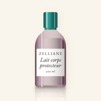 Lait corps protecteur à l'allantoïne – Zelliane, flacon 200 ml
