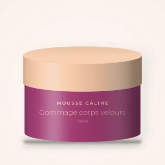 Gommage corps velours à l'huile d'argan – Mousse Câline, pot 150 g