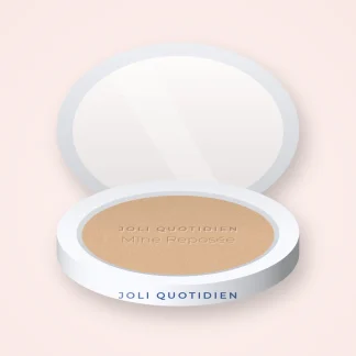 Poudre Mine Reposée confort – Joli Quotidien, boîtier 9 g, teinte 07 Beige naturel
