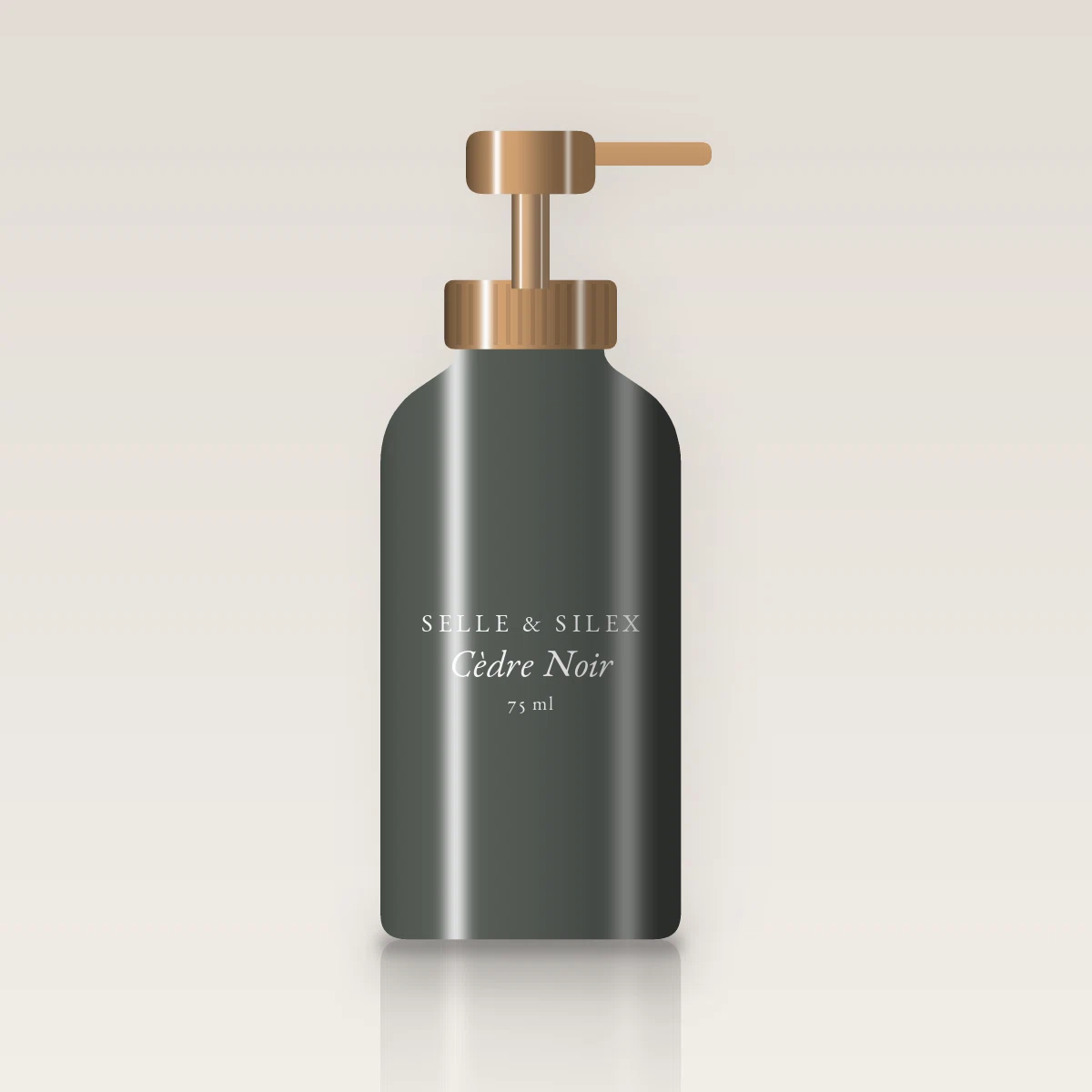 Soin visage Cèdre Noir au charbon végétal – Selle & Silex, flacon-pompe 75 ml