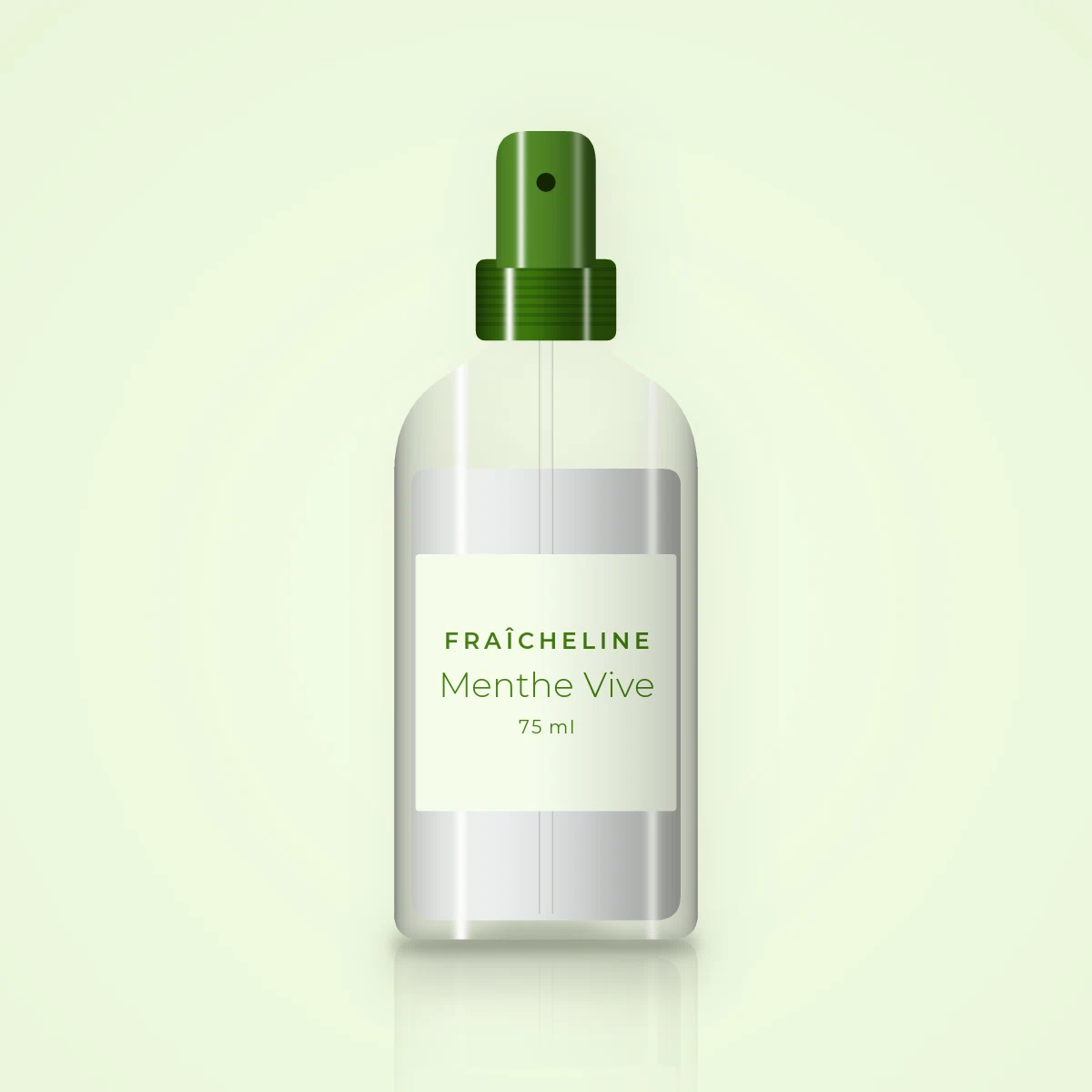 Déodorant Menthe Vive au yuzu – Fraîcheline, flacon spray 75 ml