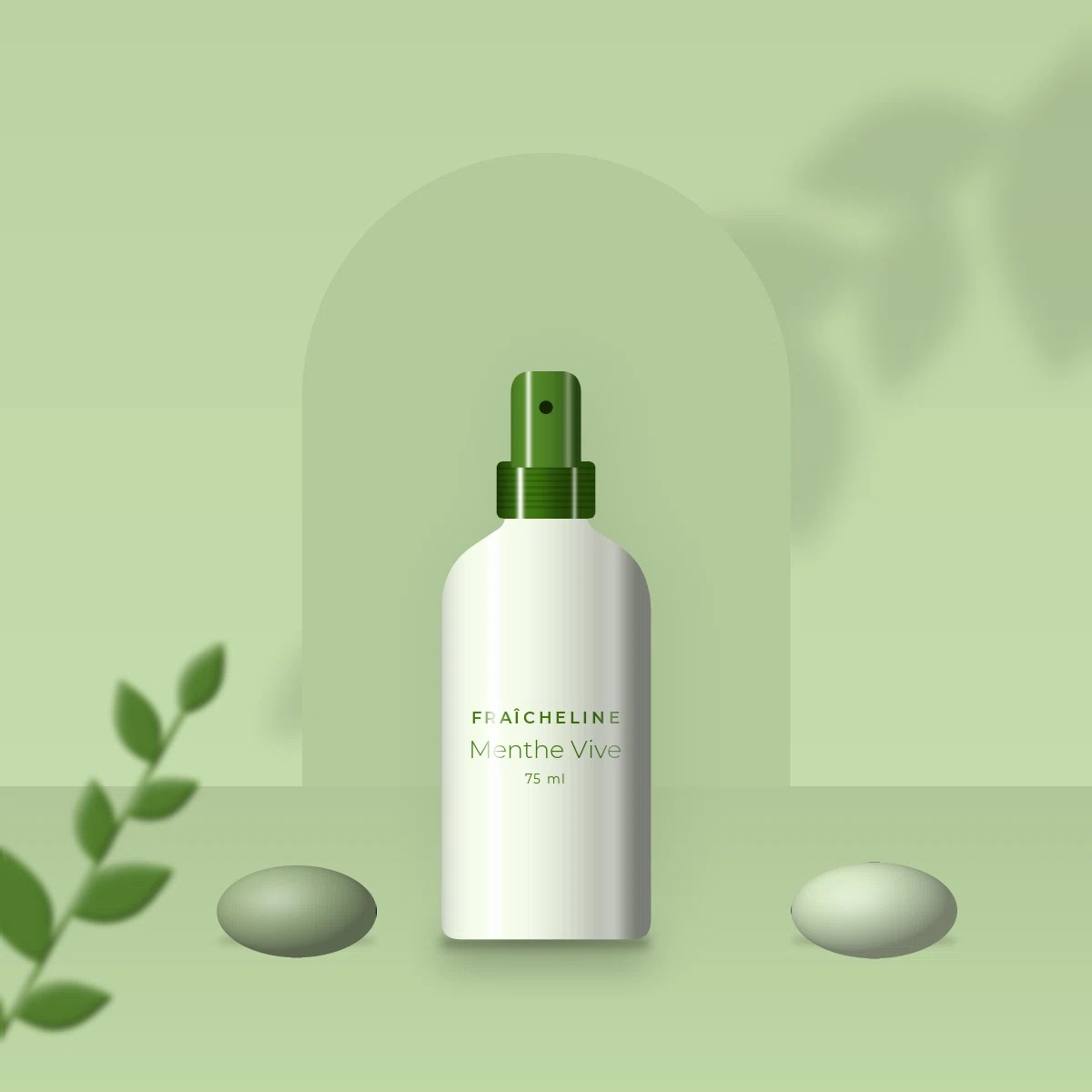 Déodorant Menthe Vive au yuzu – Fraîcheline, photo d'ambiance