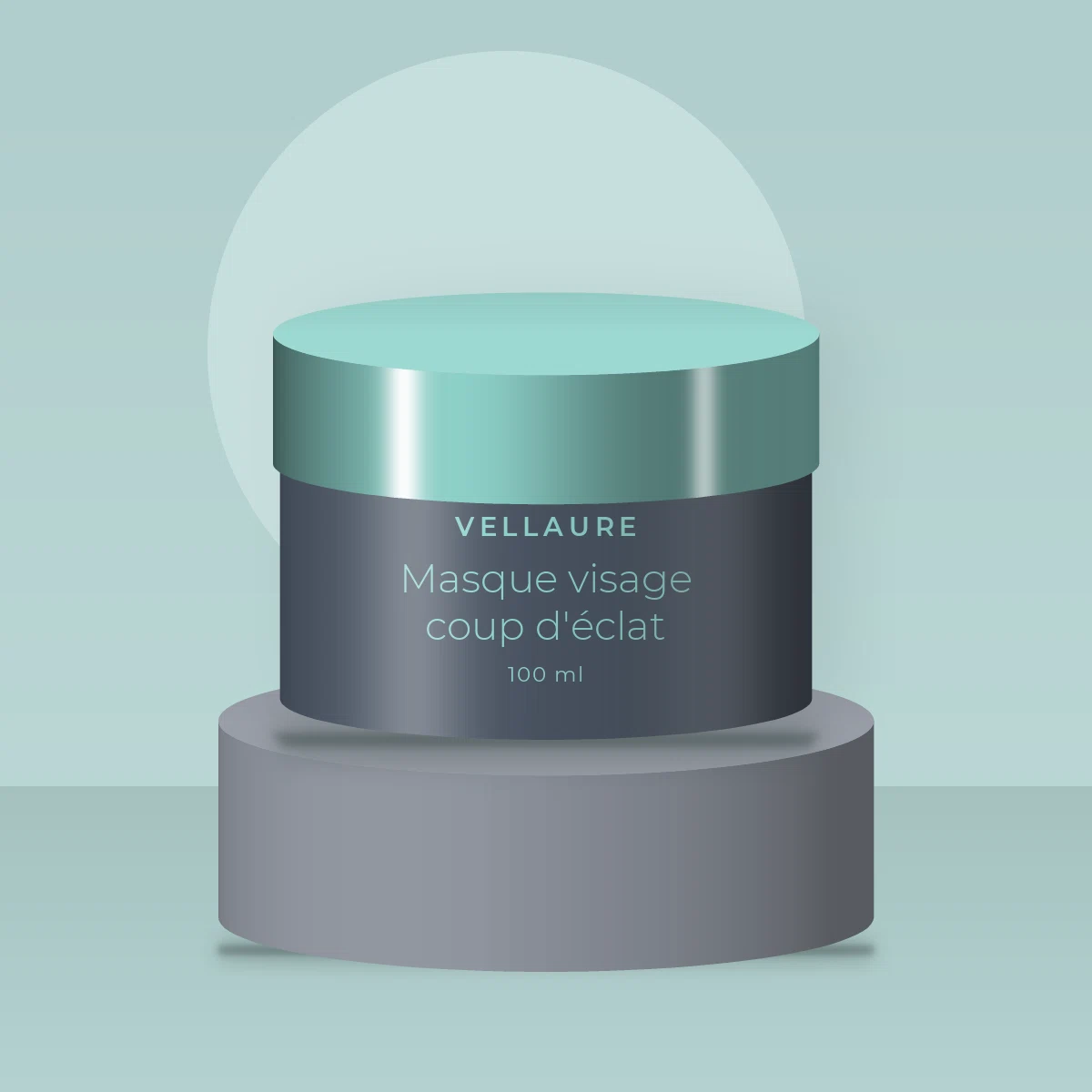 Masque visage coup d'éclat à l'acide salicylique – Vellaure, photo d'ambiance