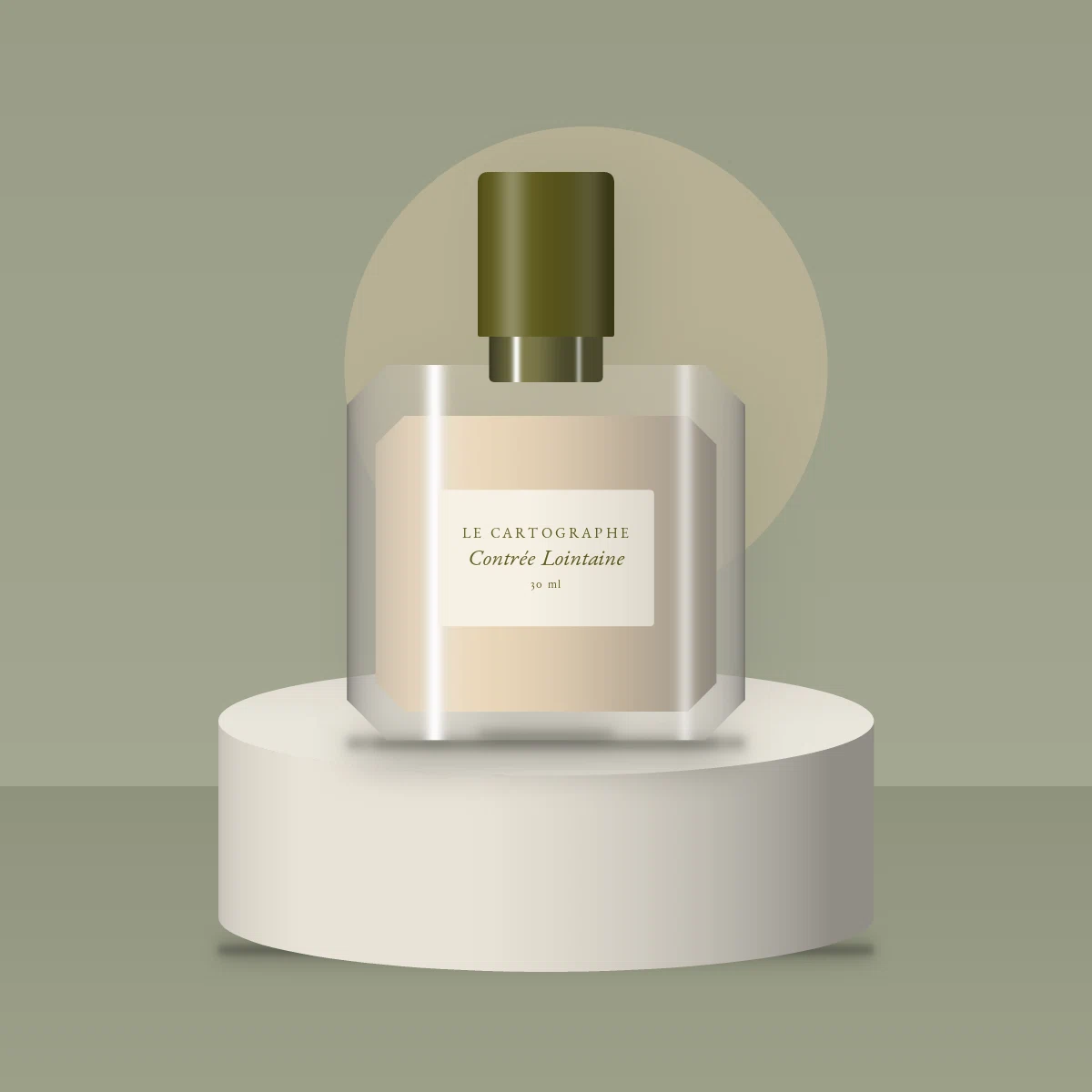 Parfum Contrée Lointaine pétillant à la fève tonka – Le Cartographe, photo d'ambiance