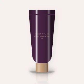 Crème solaire visage quotidienne à la niacinamide SPF 50+ – Maison Nuance, tube 50 ml