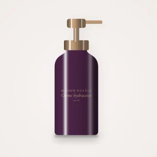 Crème hydratante ultra-légère à l'eau de bleuet – Maison Nuance, flacon-pompe 40 ml