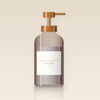 Soin visage Vieux Salon aux prébiotiques – Barbier de la Butte, flacon-pompe 100 ml