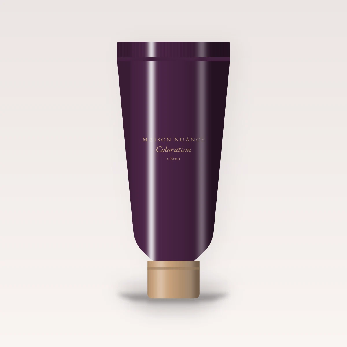 Coloration crème longue tenue aux céramides – Maison Nuance, tube, teinte 2 Brun