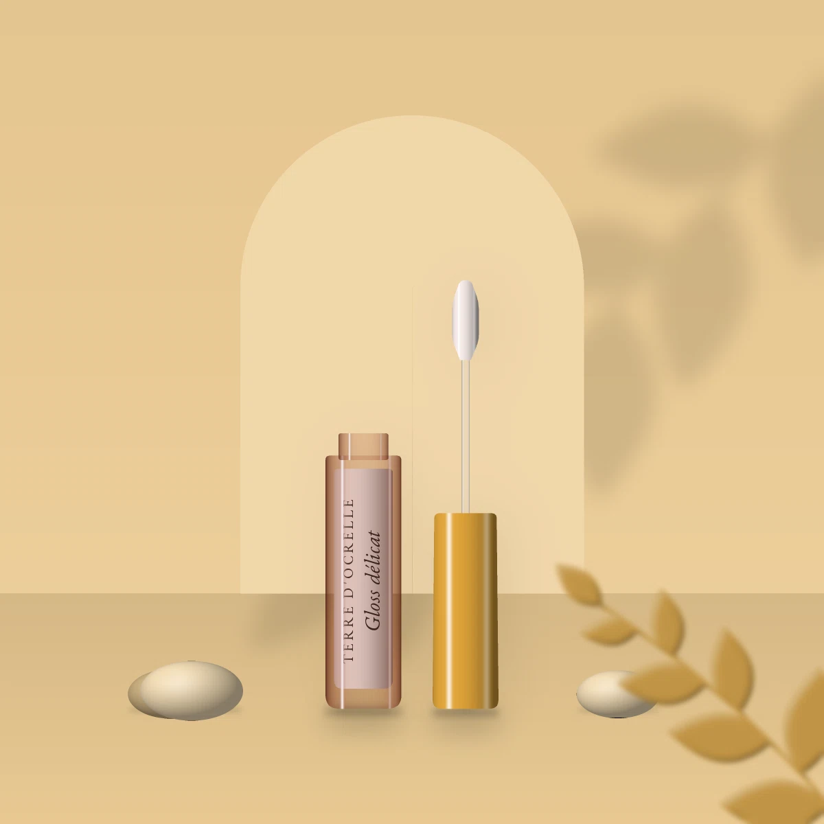 Gloss délicat à l'huile de camélia – Terre d'Ocrelle, photo d'ambiance