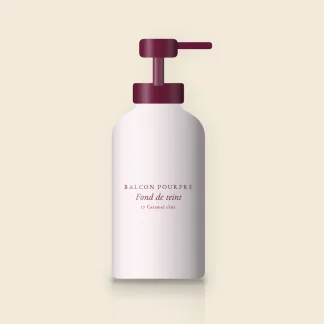 Fond de teint haute définition à la vitamine E – Balcon Pourpre, flacon-pompe 35 ml, teinte 17 Caramel clair