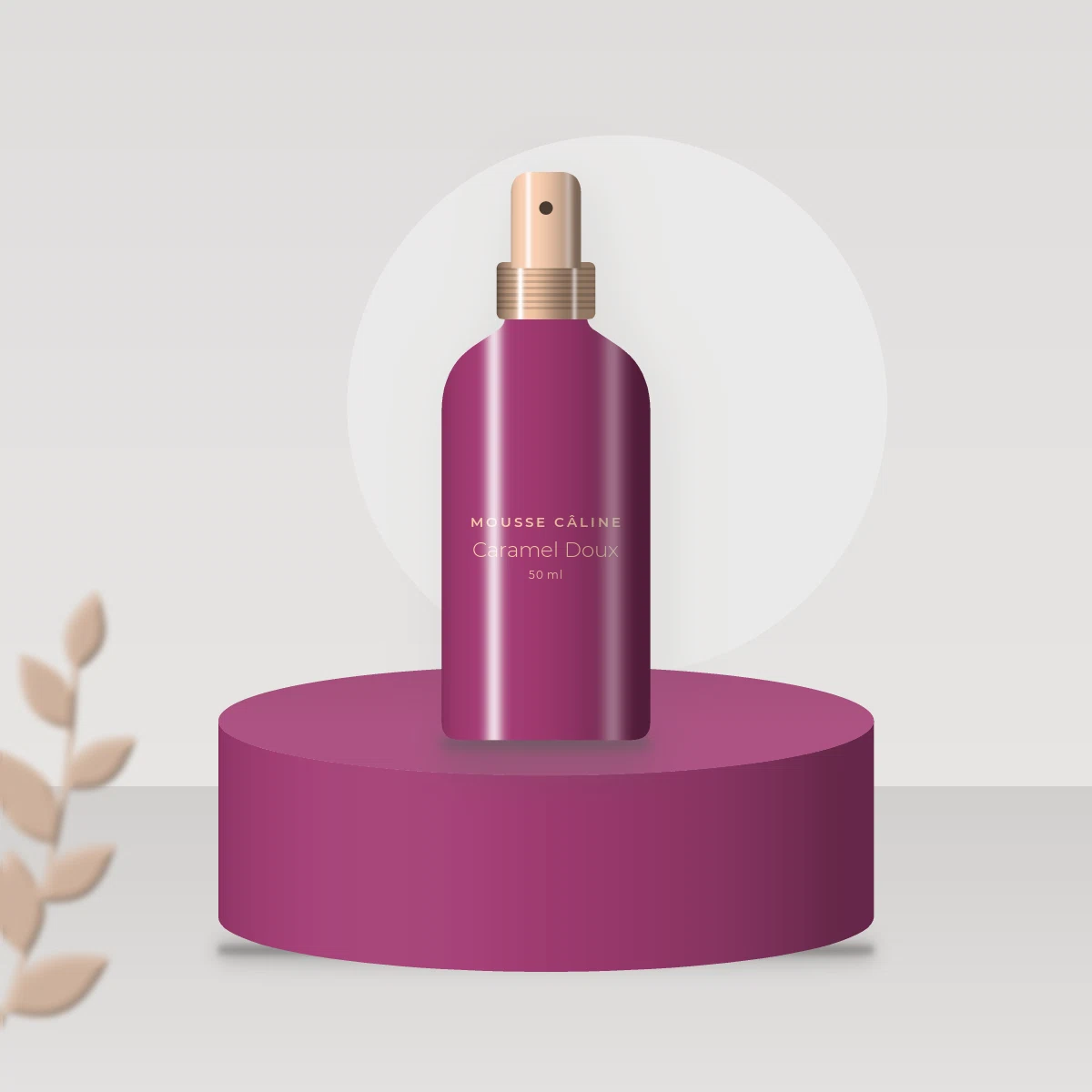 Déodorant Caramel Doux délicat – Mousse Câline, photo d'ambiance