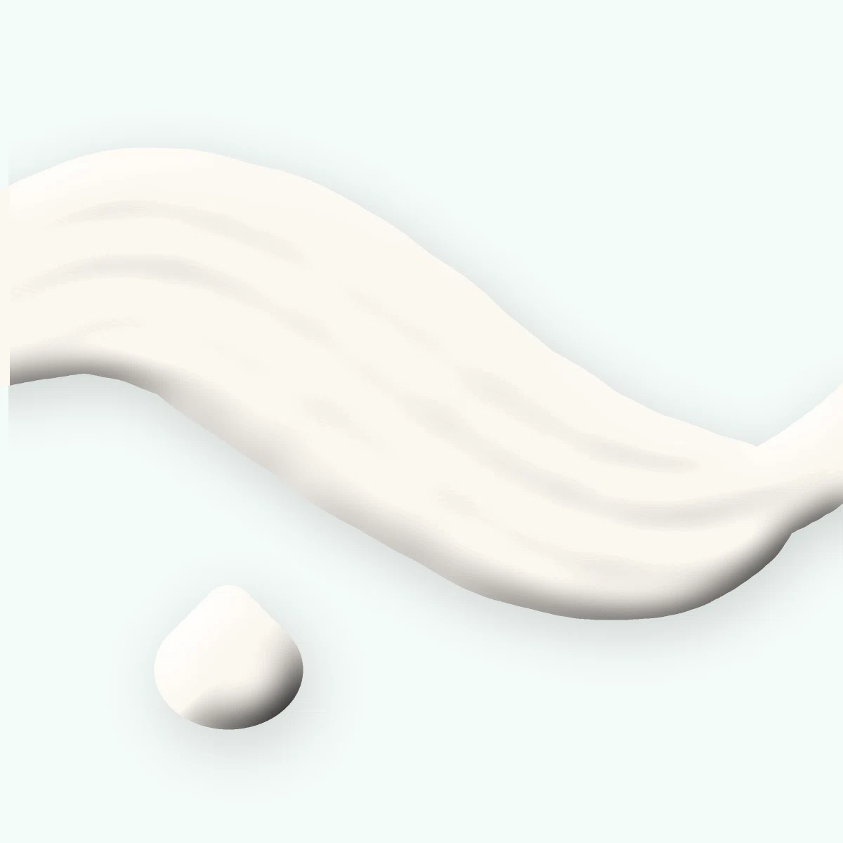 Crème solaire visage confort à la centella asiatica SPF 50+ – Tendrelle, aperçu de la texture