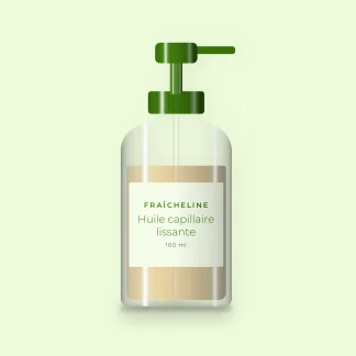 Huile capillaire lissante à l'inca inchi – Fraîcheline, flacon-pompe 100 ml