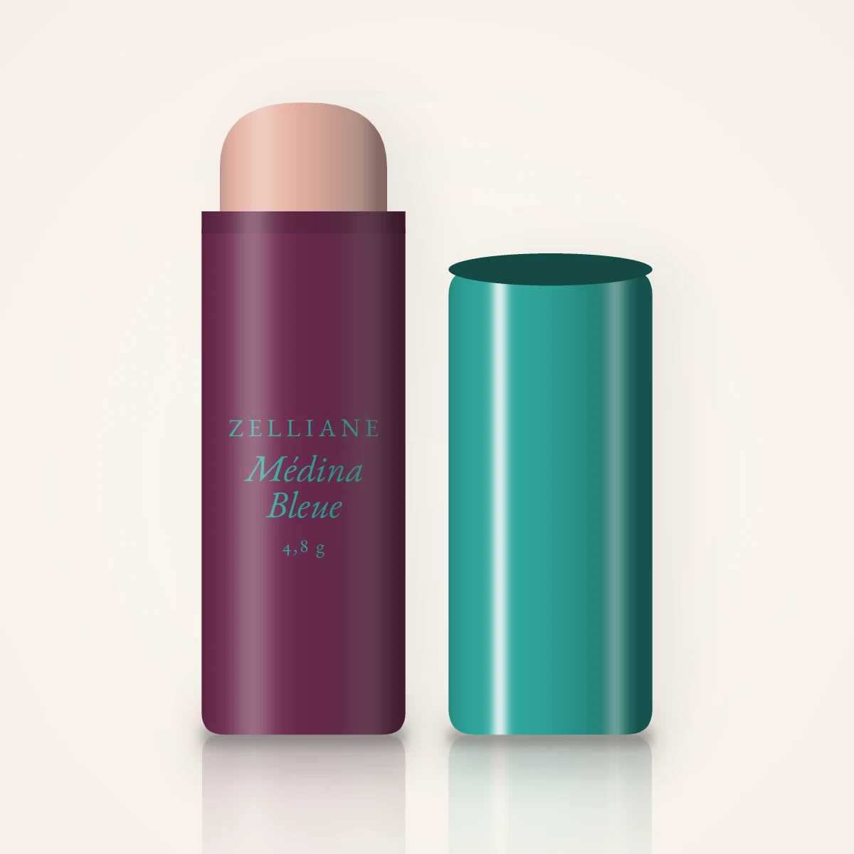 Médina Bleue baume à lèvres repulpant – Zelliane, stick 4,8 g