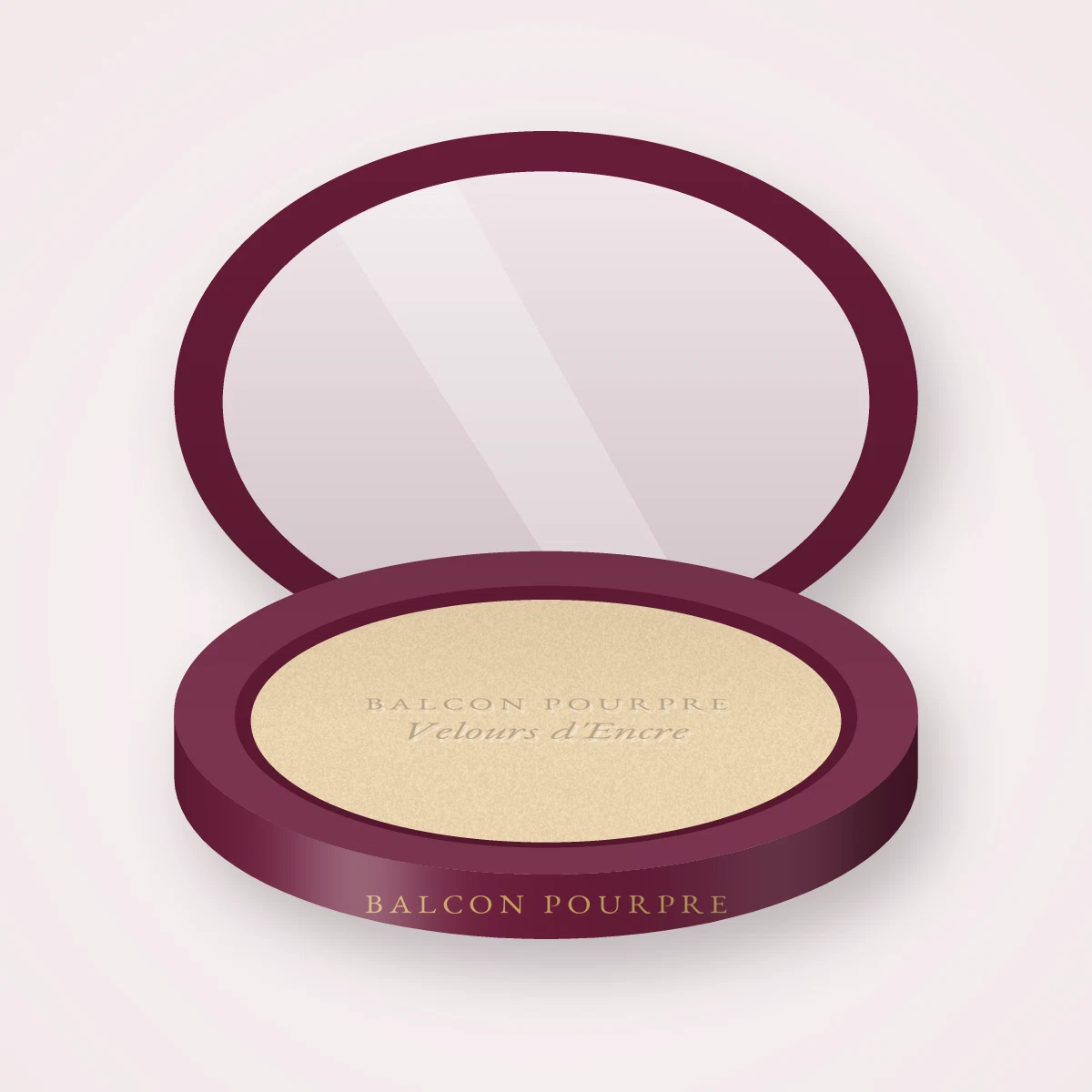 Enlumineur Velours d'Encre sans transfert – Balcon Pourpre, boîtier 7 g, teinte Champagne