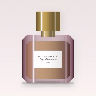 Parfum Loge d'Honneur contemporain à la bergamote – Balcon Pourpre, flacon 50 ml