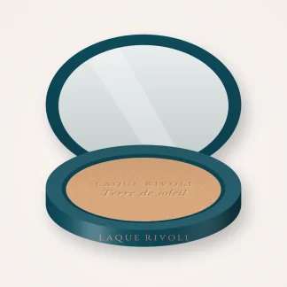 Terre de soleil effet sculpté à l'huile de coco – Laque Rivoli, boîtier 15 g, teinte 01 Hâle léger