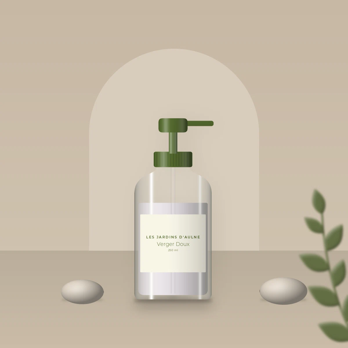 Crème coiffante fixation modulable Verger Doux – Les Jardins d'Aulne, photo d'ambiance