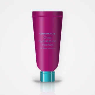 Gloss hydratation intense à l'huile de rose musquée – Chromalie, tube 4 ml, teinte 04 Rose bonbon