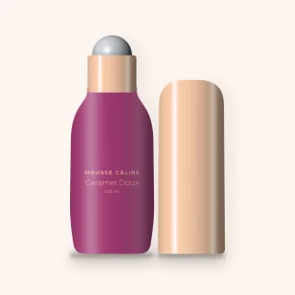 Déodorant Caramel Doux soin efficacité douce – Mousse Câline, flacon roll-on 100 ml