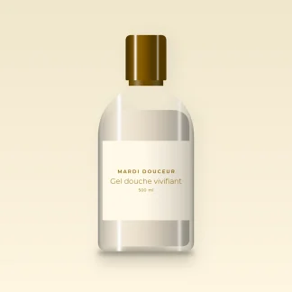 Gel douche et bain vivifiant à l'huile d'avocat – Mardi Douceur, flacon 500 ml
