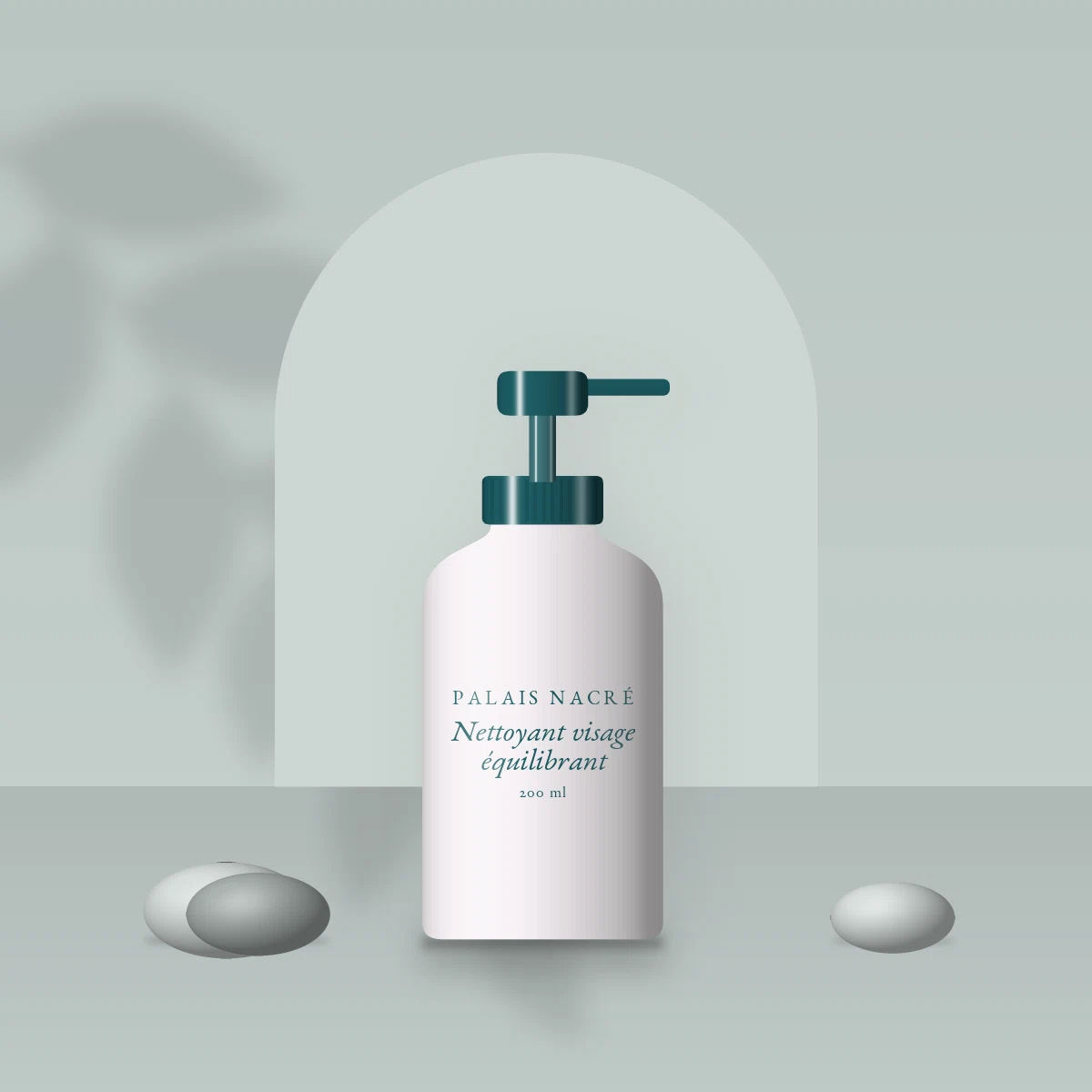 Nettoyant visage équilibrant à l'aloe vera – Palais Nacré, photo d'ambiance