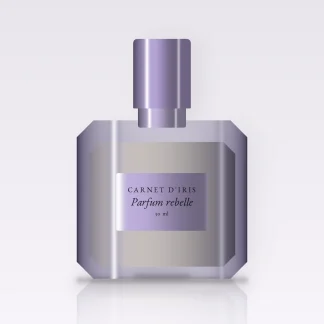 Parfum rebelle au bois de gaïac – Carnet d'Iris, flacon 30 ml