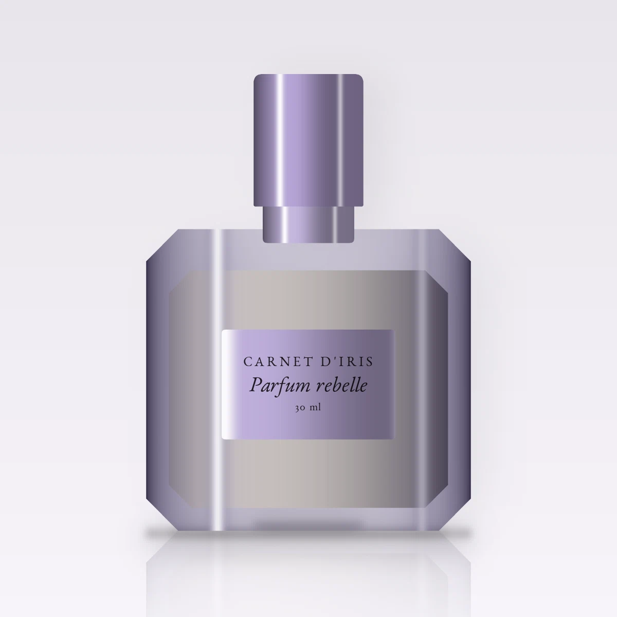Parfum rebelle au bois de gaïac – Carnet d'Iris, flacon 30 ml