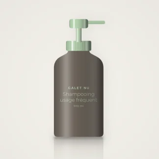 Shampooing usage fréquent aux protéines de riz – Galet Nu, flacon-pompe 500 ml