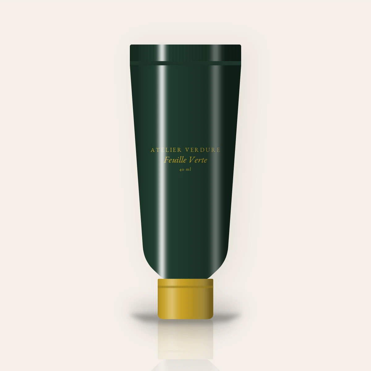 Crème hydratante équilibrante Feuille Verte – Atelier Verdure, tube 40 ml