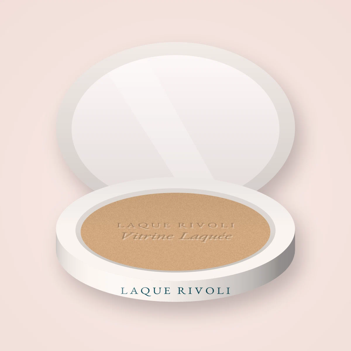 Poudre Vitrine Laquée à l'acide hyaluronique – Laque Rivoli, boîtier 12 g, teinte 08 Sable