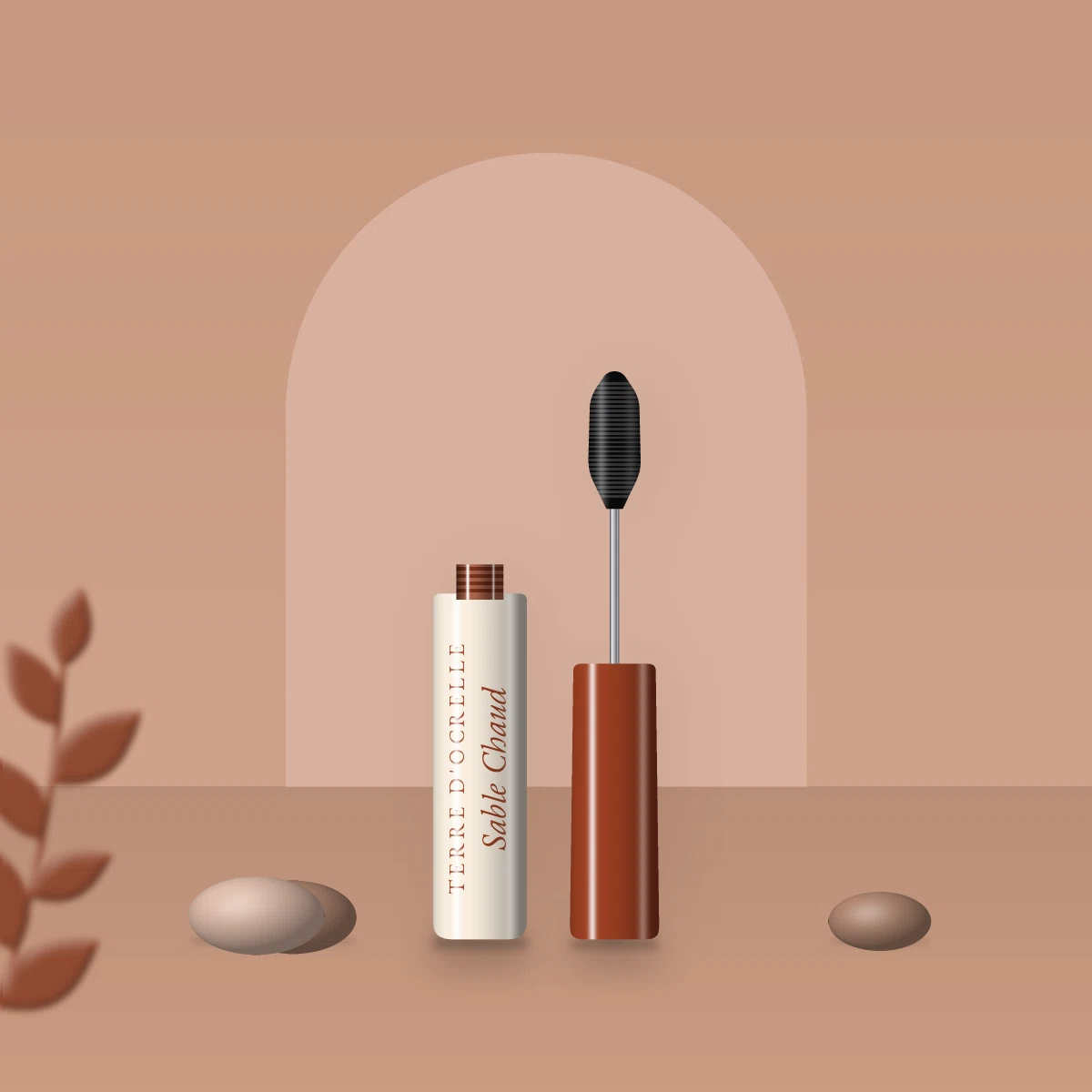 Mascara Sable Chaud au beurre de karité – Terre d'Ocrelle, photo d'ambiance