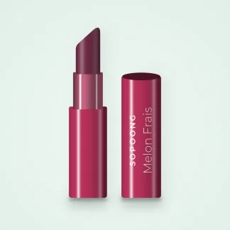 Rouge à lèvres Melon Frais à la fleur de cerisier – Sopoong, étui 3,8 g, teinte 21 Prune