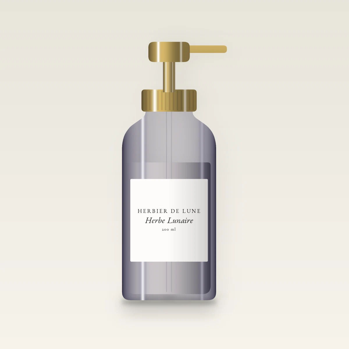 Lait corps Herbe Lunaire à la provitamine B5 – Herbier de Lune, flacon-pompe 200 ml